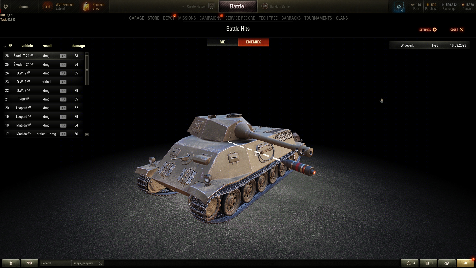 1.22.0.0 Battle Hits Garage Change